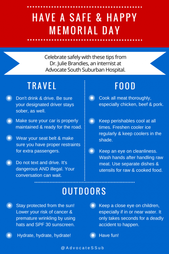 Infographic Safety tips for Memorial Day health enews
