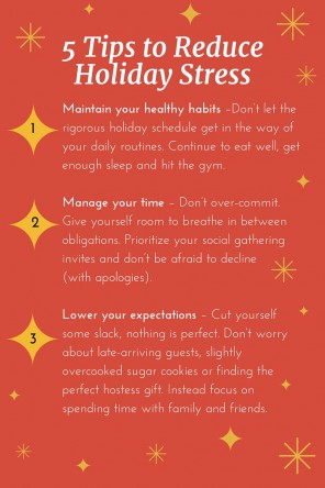 Infographic: 5 tips to reduce holiday stress | health enews